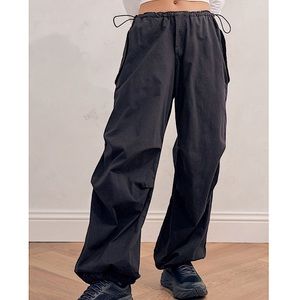 NEW (with tag) iets frans… Black Baggy Tech Pants - XS L32